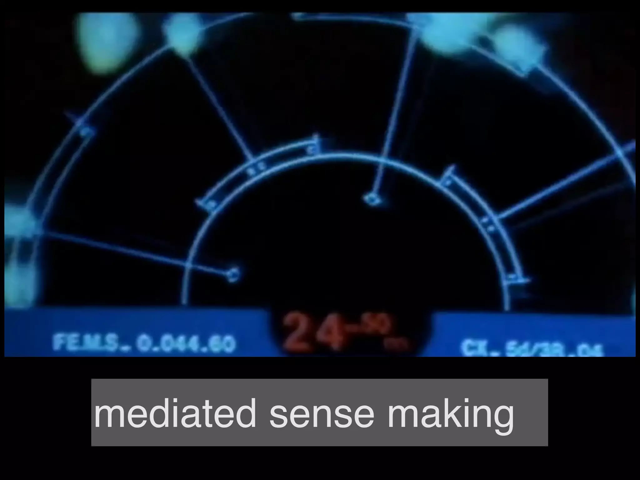 mediated sense making
 