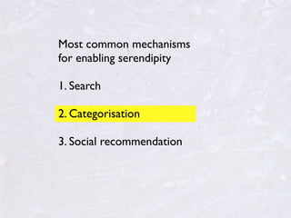 2. Categorisation




http://seogadget.co.uk/wp-content/uploads/2008/12/seo-sitemap-structure-keywords-hiﬁ.gif
 