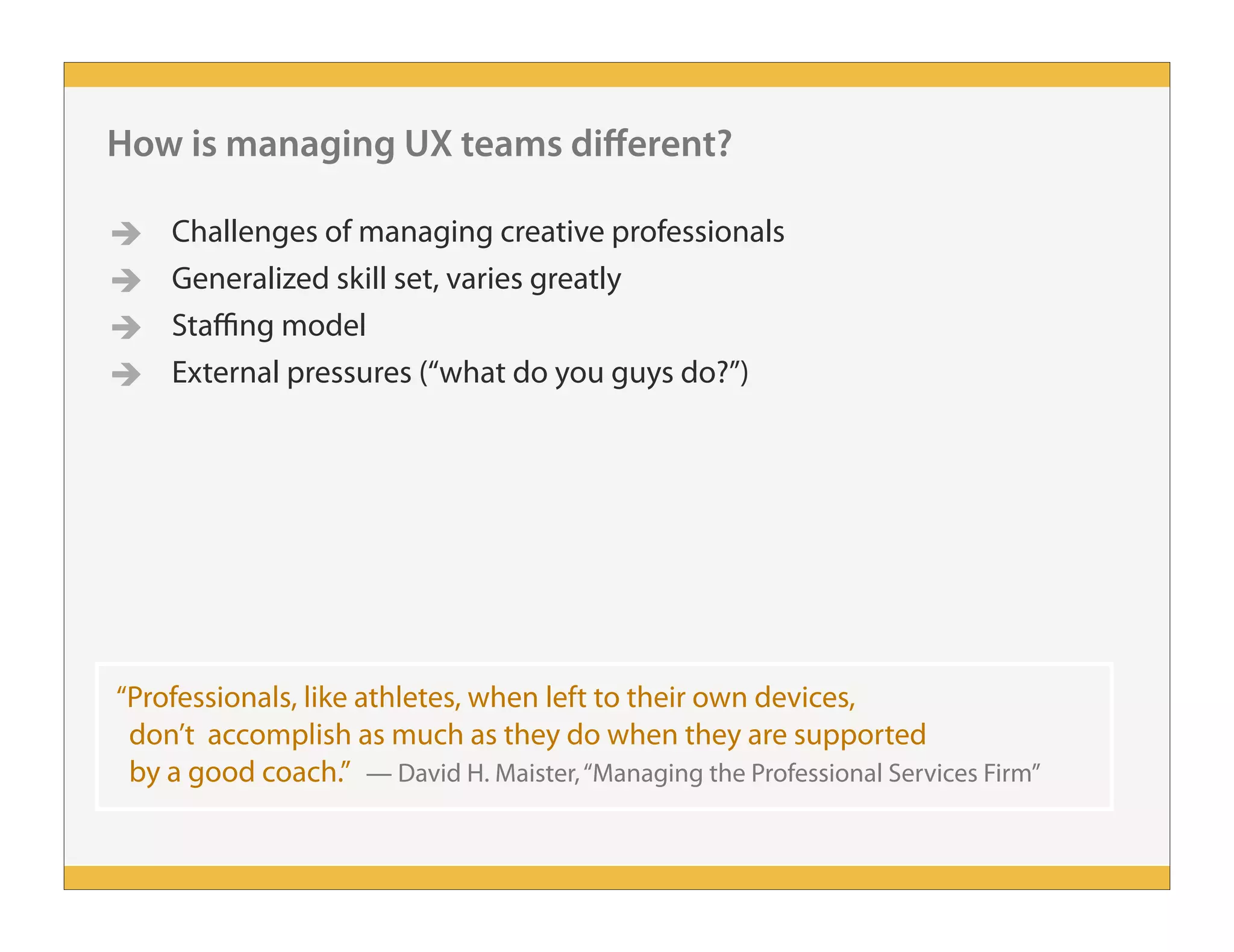 How to Manage a UX Team