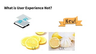 What is User Experience Not?
 