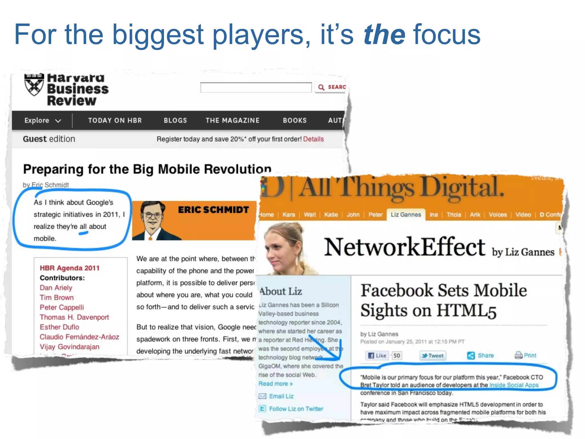 For the biggest players, it’s the focus
 