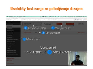 Usability testiranje za poboljšanje dizajna
 