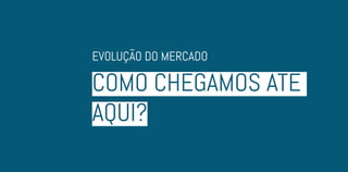 COMO CHEGAMOS ATÉ
AQUI?
EVOLUÇÃO DO MERCADO
 