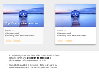 Todos los objetos materiales, independientemente de su
tamaño, tienen una elevación de descanso, o
elevación por defecto que no se cambia.
Si un objeto cambia la elevación, debe regresar a su
elevación de descanso tan pronto como sea posible.
 