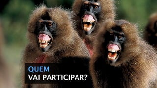 QUEM
VAI PARTICIPAR?
 