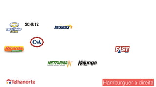 Hamburguer a direita
 