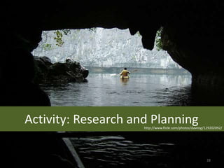 Activity: Research and Planning
                     http://www.flickr.com/photos/daveog/129202092/




                                                         28
 