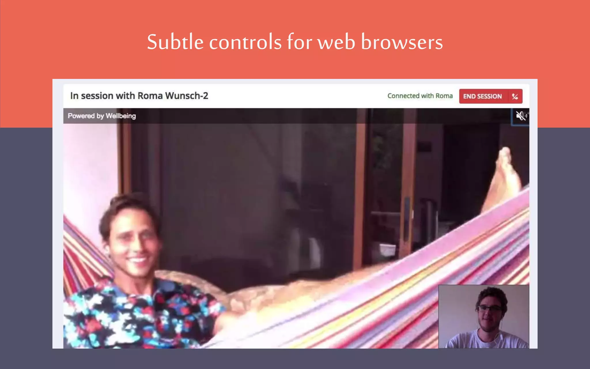 Subtle controls for web browsers
 