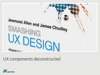 UX components deconstructed
 