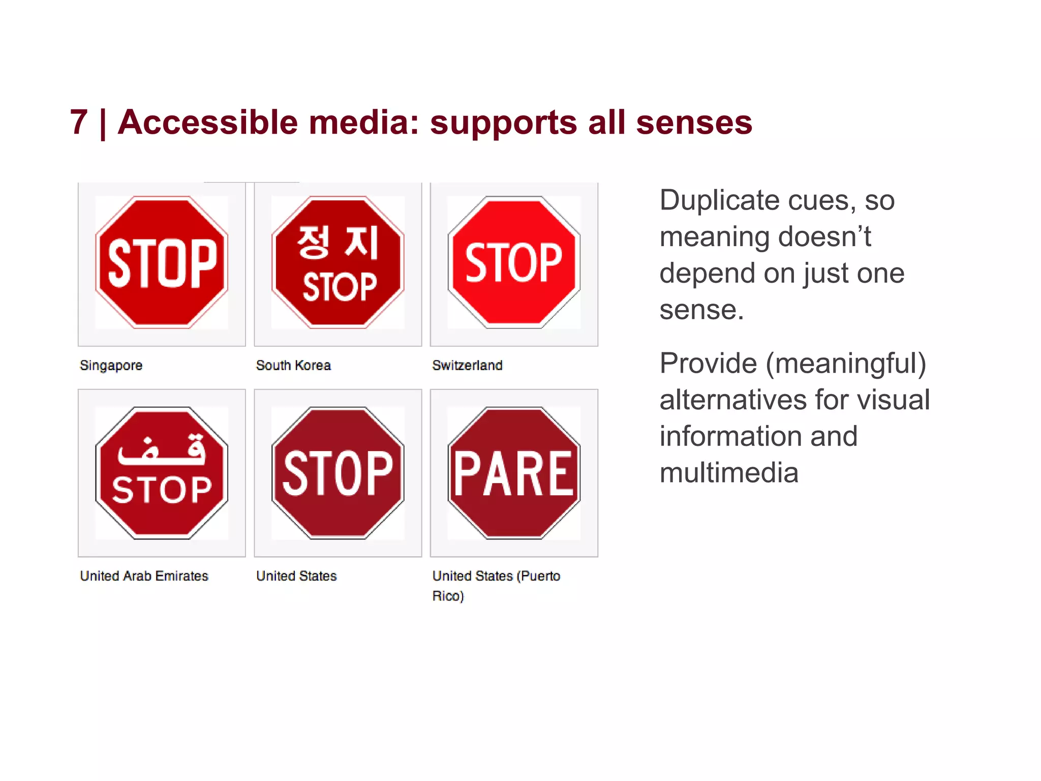People read with different levels of literacy

Below basic – only the most
simple and concrete reading skills
Basic – able to manage everyday
tasks

Intermediate – moderately
challenging activities like
consulting reference material
Proficient – interpreting text,
comparing viewpoints

U.S. National Assessment of Adult Literacy http://nces.ed.gov/naal/kf_demographics.asp

 