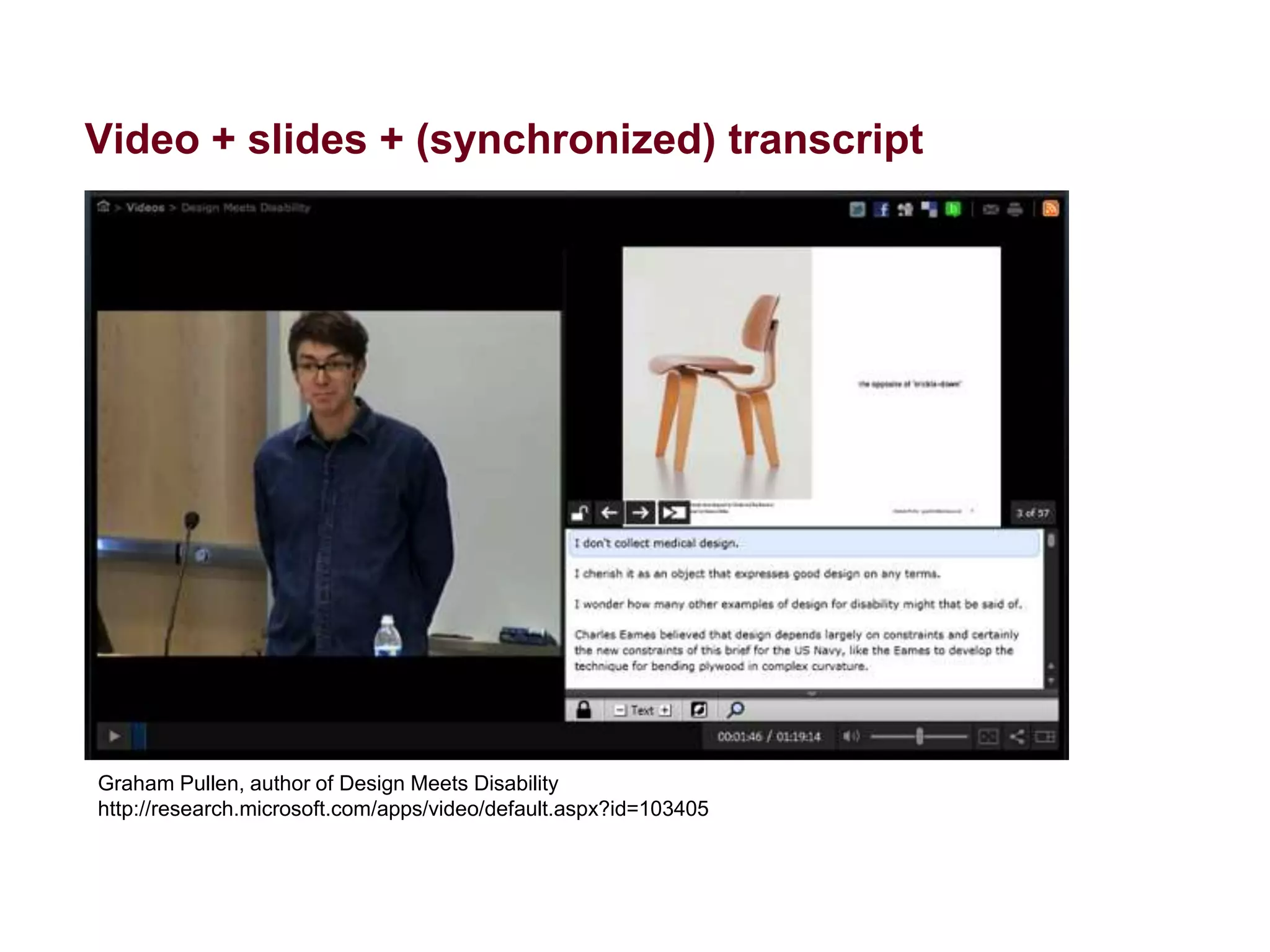 Support different reading styles and perception
Good title

Clear summary

Visual information

Data in a table

http://www.careerinfonet.org/finaidadvisor/earnings.aspx?nodeid=21

 