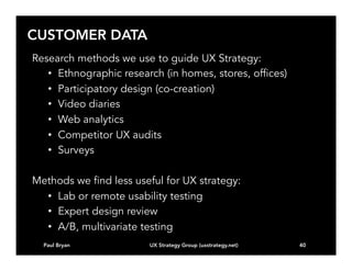 Developing a User Experience Strategy | PPT