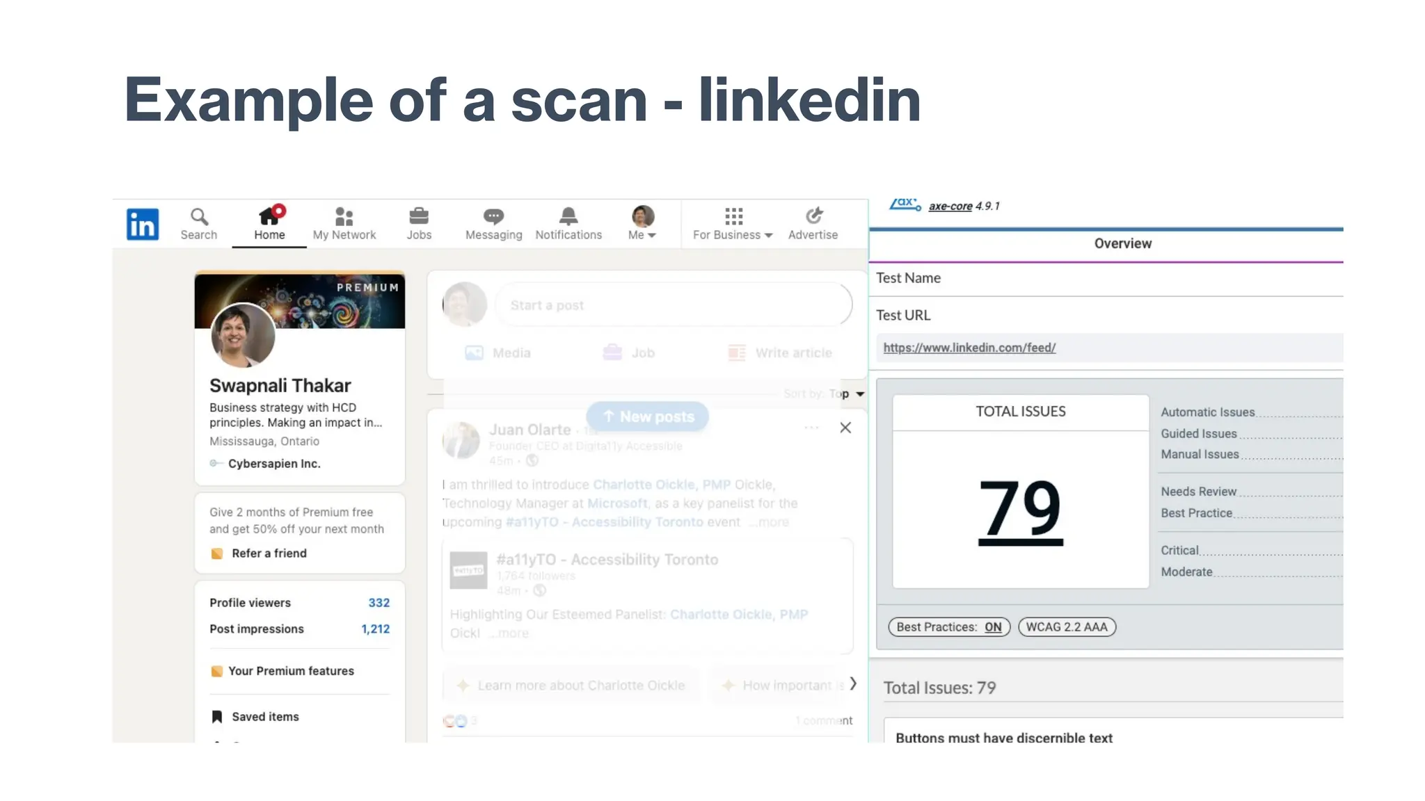 Example of a scan - linkedin
 