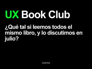 UX Panamá - Reunión Mayo 2009