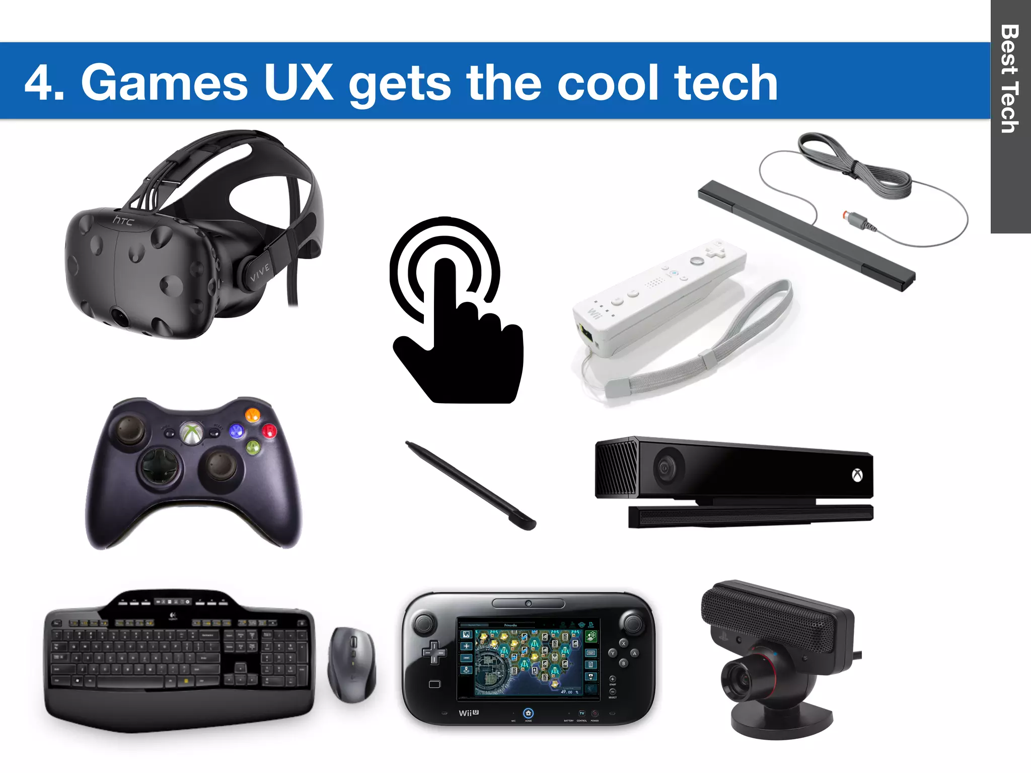 BestTech
4. Games UX gets the cool tech
 