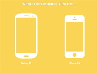Galaxy S9 iPhone 8S
NEM TODO MUNDO TEM UM...
 