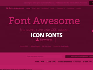ICON FONTS
 