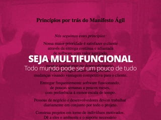 SEJA MULTIFUNCIONAL
Todo mundo pode ser um pouco de tudo
 