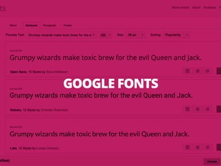 GOOGLE FONTS
 