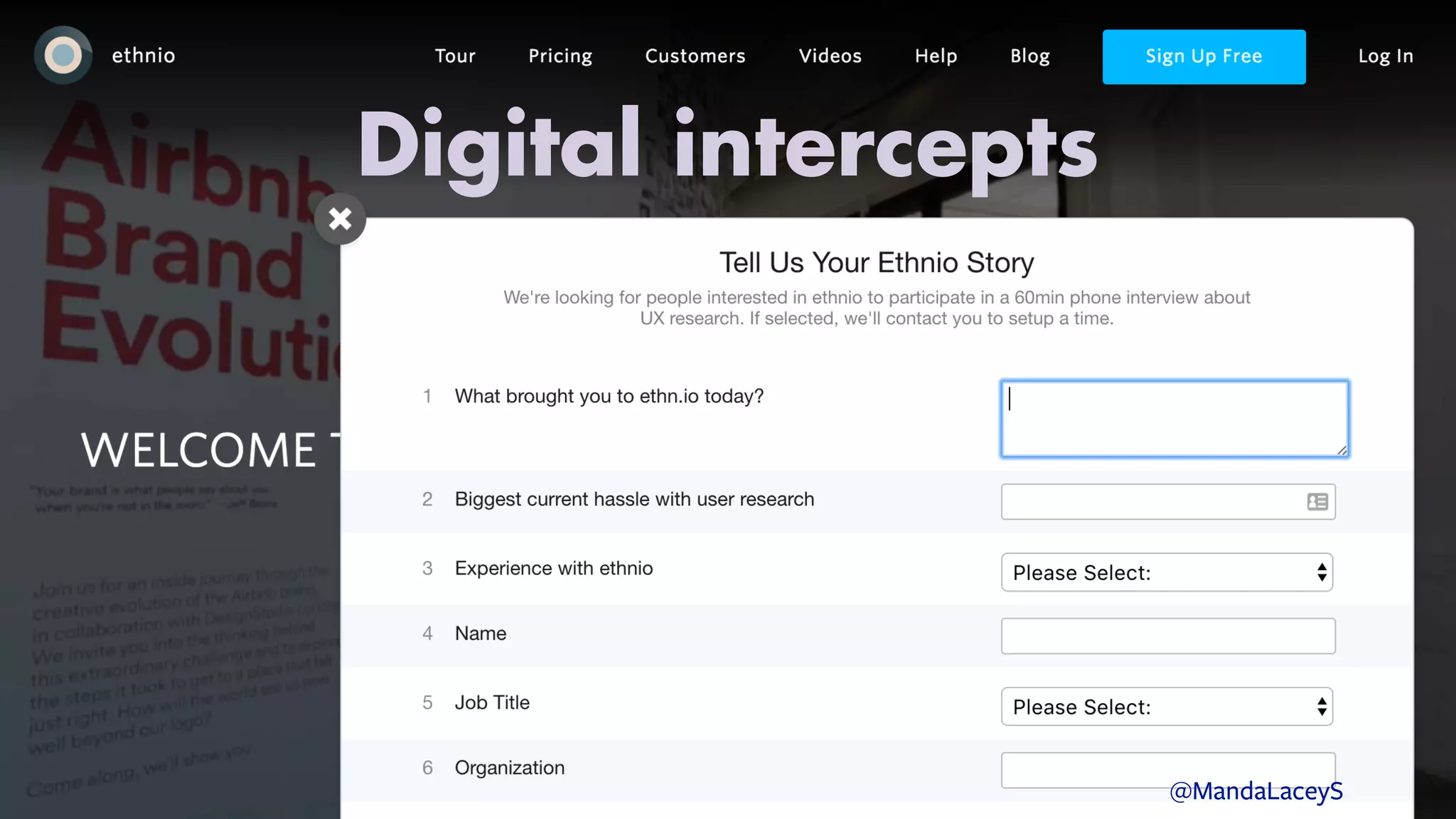 Digital intercepts
@MandaLaceyS
 