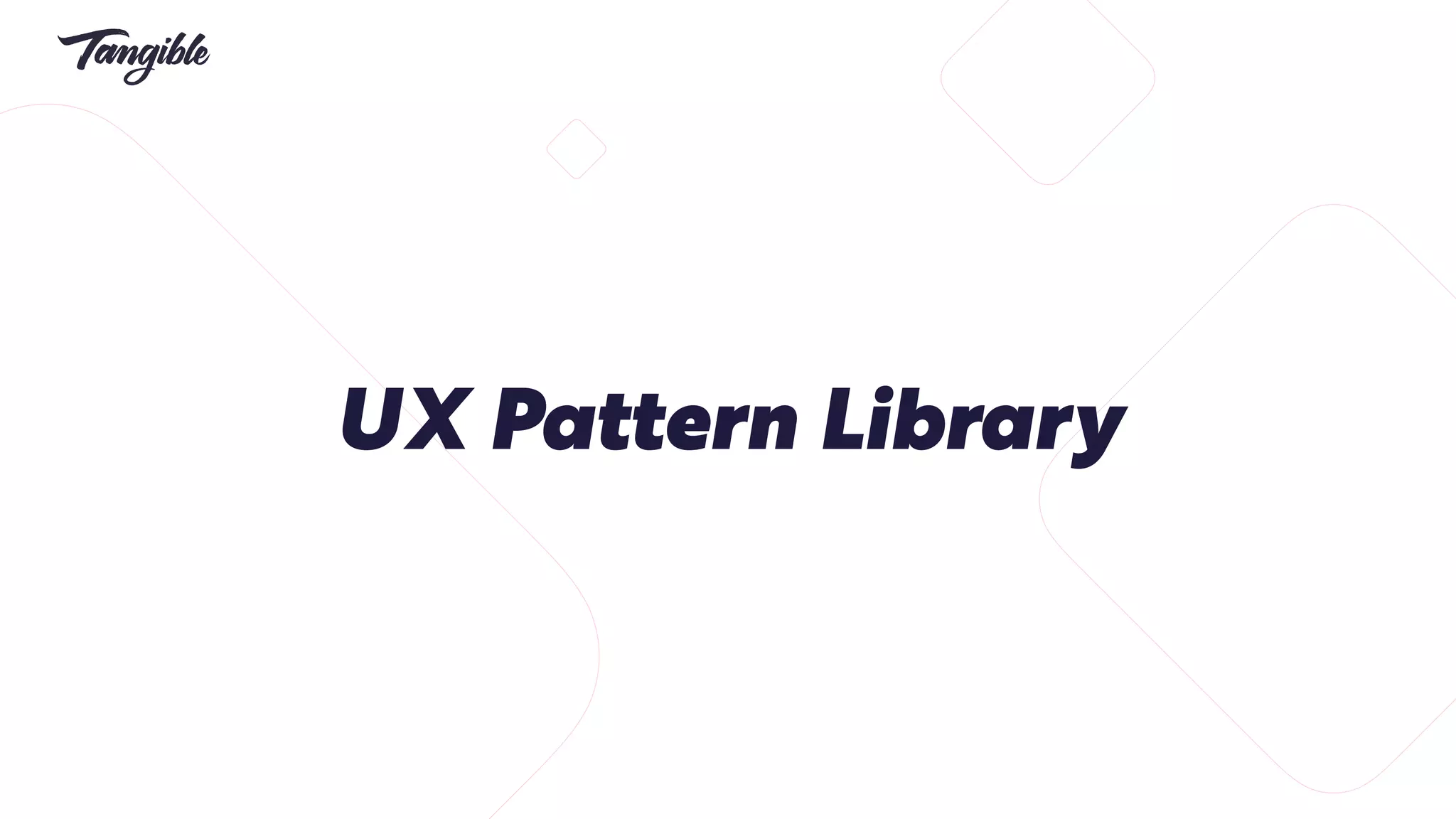UX Patterns Library | PPT