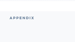 APPENDIX
 