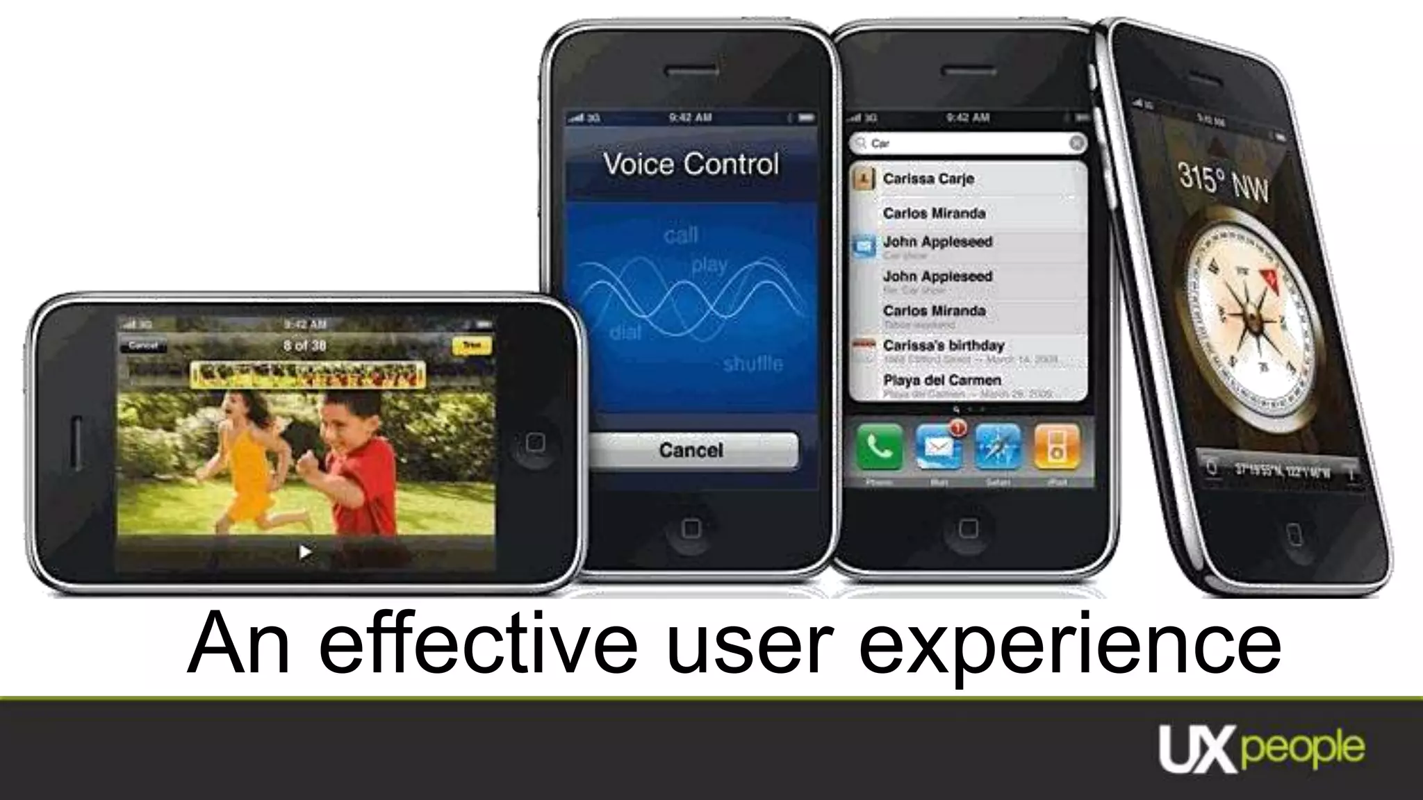 Thoughts from a veteran


                          Excellent
   Excellent
                        communication
technical skills
                            skills

    An effective user experience
 