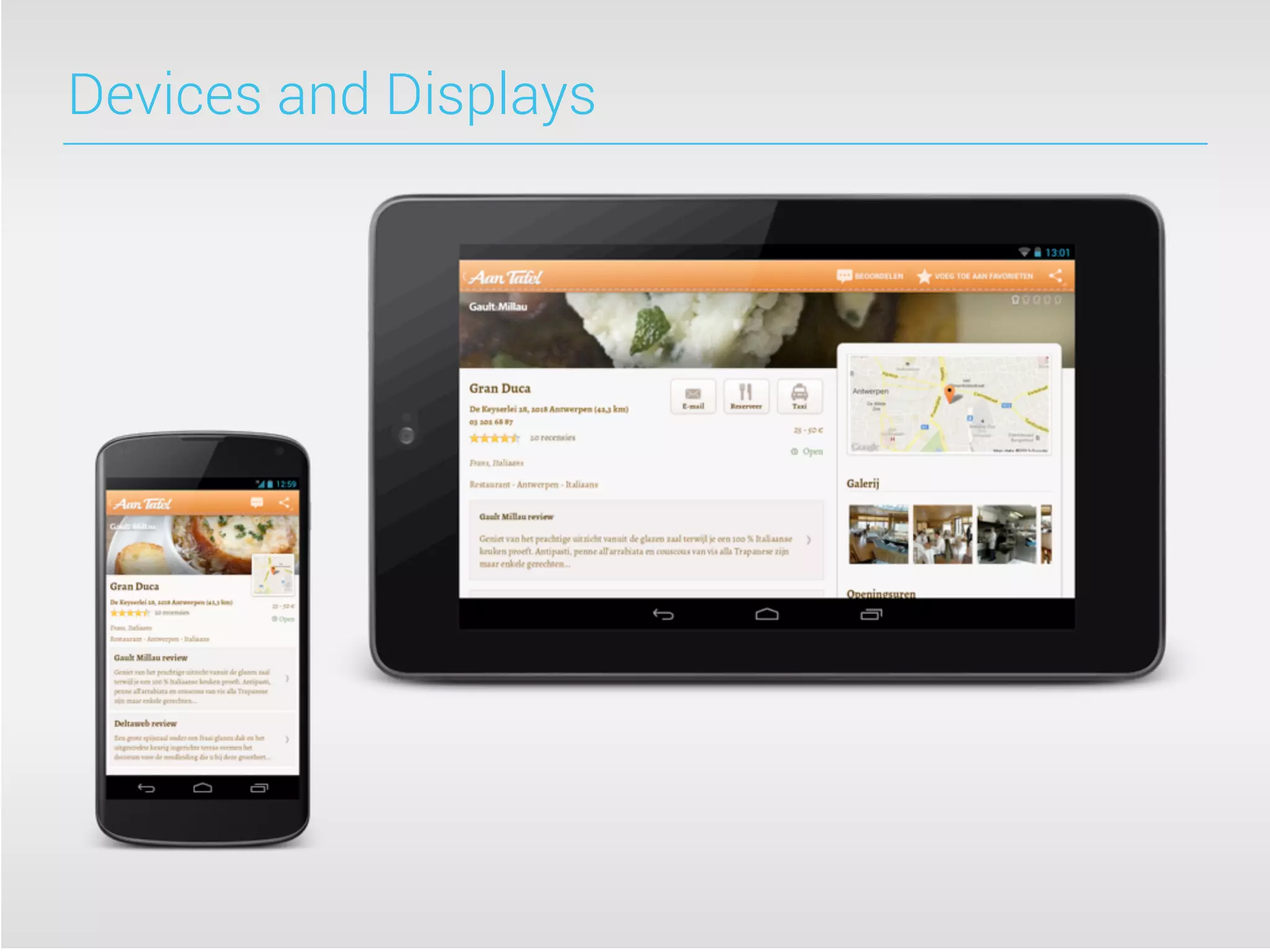 Devices and Displays
 