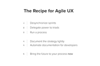 Agile UX Documentation Best Practices