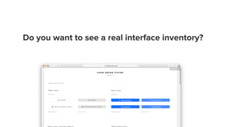 Do you want to see a real interface inventory?
 