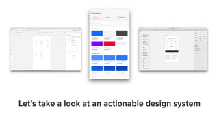 Let’s take a look at an actionable design system
 