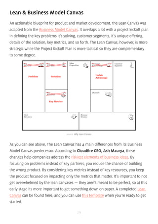 Lean & Business Model Canvas 
An actionable blueprint for product and market development, the Lean Canvas was 
adapted fro...