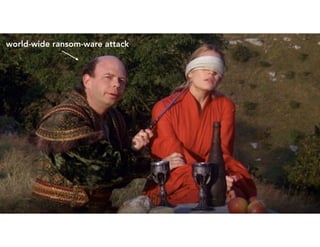 The Cliffs of Insanity
UX research team
https://www.reddit.com/r/EarthPorn/comments/3fhebq/the_cliffs_of_moher_ireland_oc_2560x1709/
world-wide ransom-ware attack
 