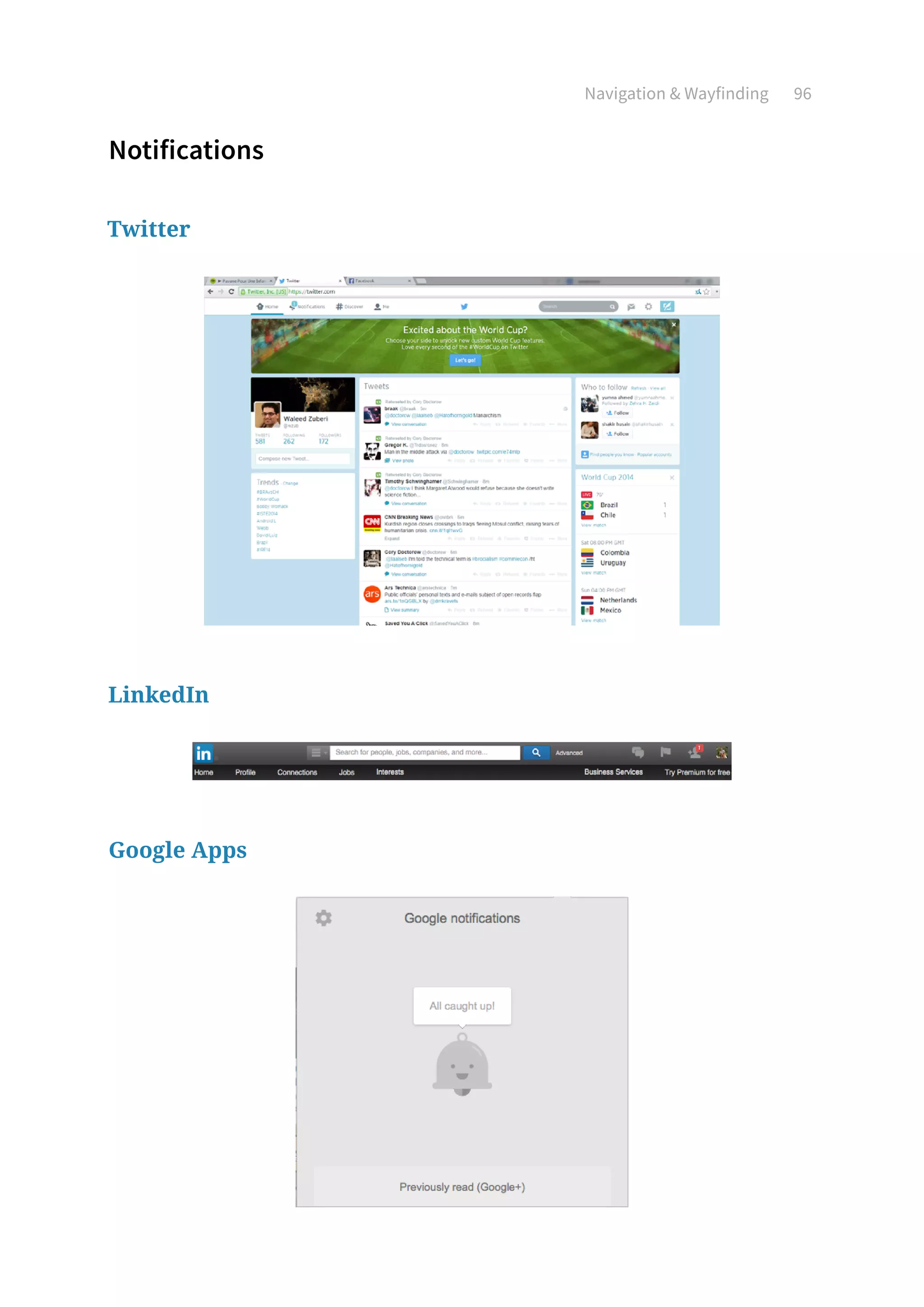 Navigation  Wayfinding 96
Notifications
Twitter
LinkedIn
Google Apps
 
