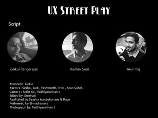UX Play - A Stage Show!
