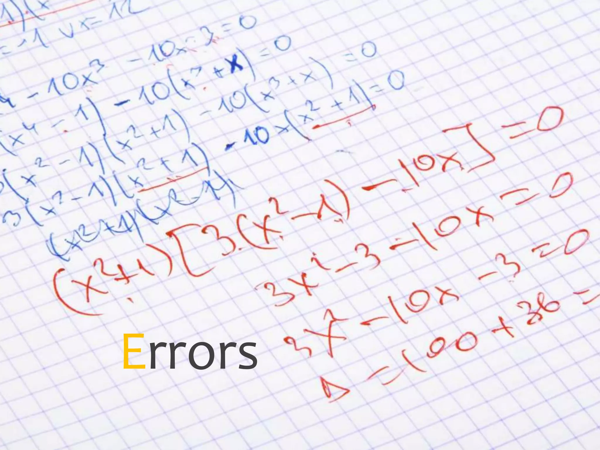 Errors