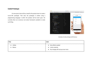 CodedPrototype 
 
At some point, there will be a need for the product team to create a                             
true-t...