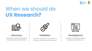 UXR 101 - Introduction to UX Research | PDF