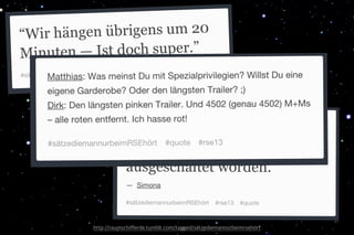 #SÄTZEDIEMANNURBEIMRSEHÖRT
41
http://raumschifferde.tumblr.com/tagged/s tzediemannurbeimrseh rt
 