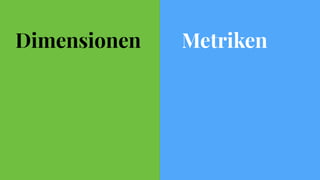 Dimensionen Metriken
 