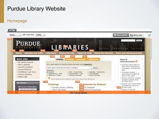 Purdue Library Website
Homepage
 
