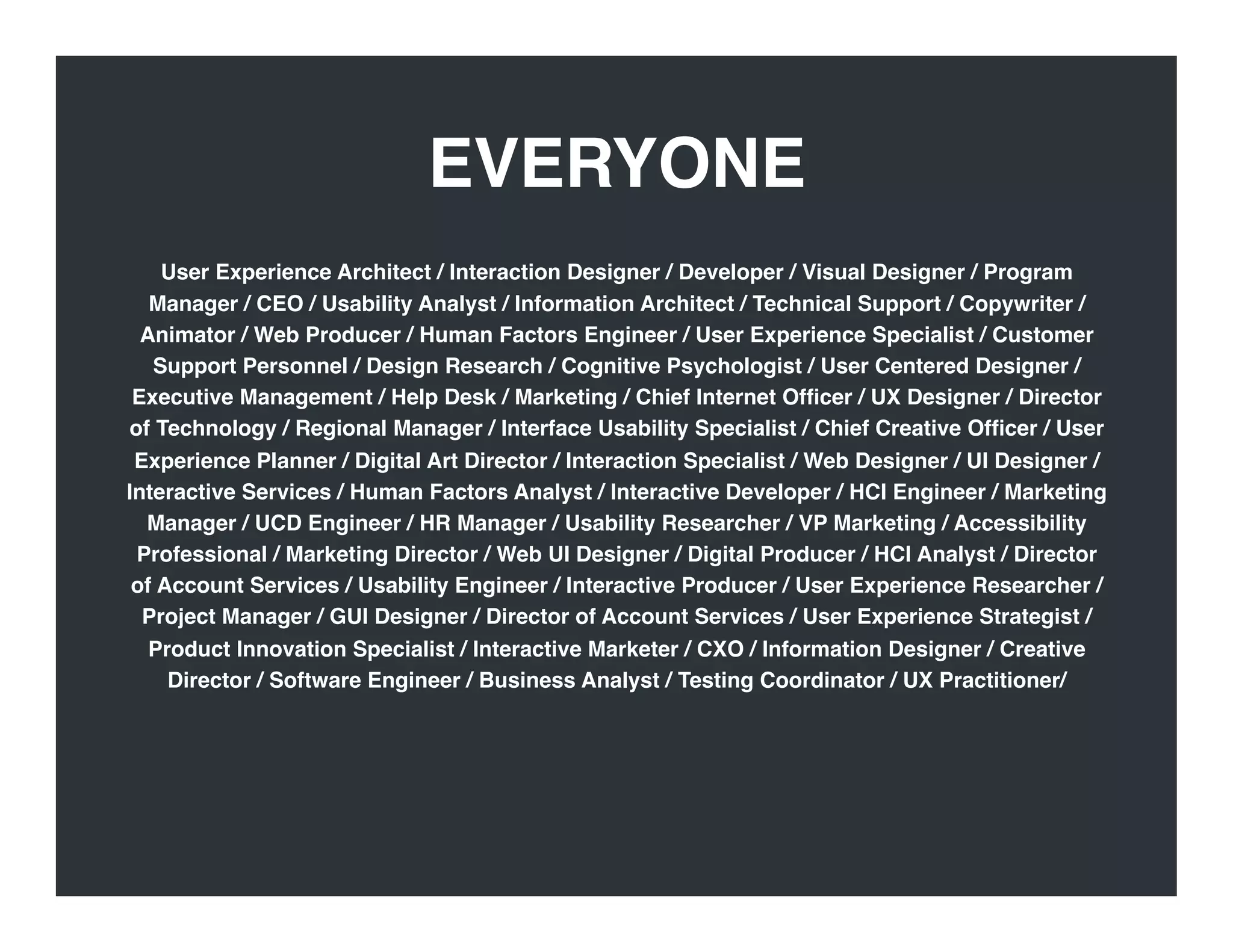 Evangelizing User Experience Design