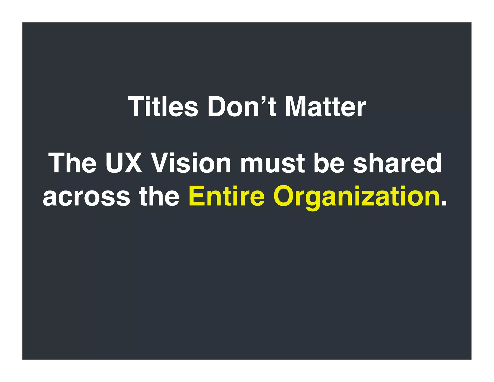 Evangelizing User Experience Design
