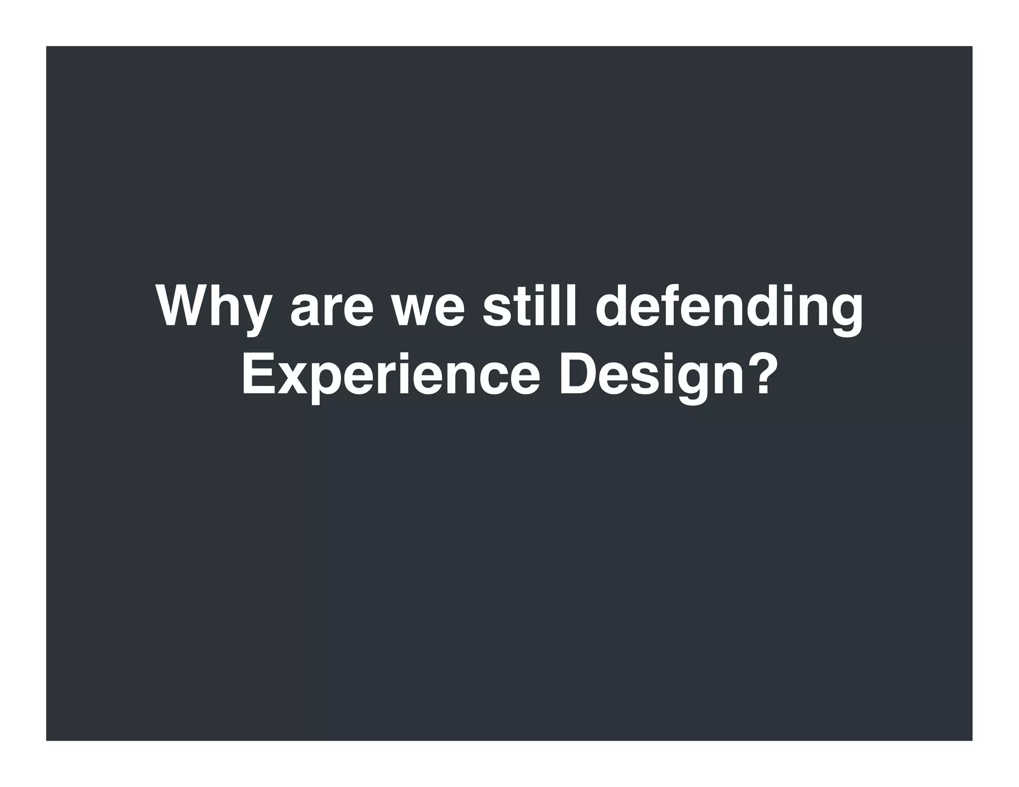 Evangelizing User Experience Design