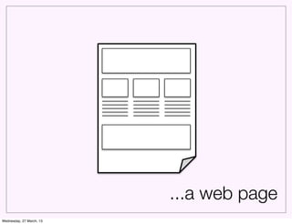 ...a web page
Wednesday, 27 March, 13
 