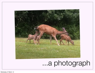 ...a photograph
Wednesday, 27 March, 13
 