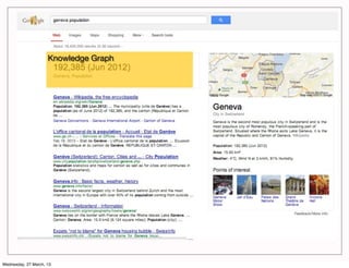 Knowledge Graph




Wednesday, 27 March, 13
 