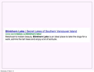 Wednesday, 27 March, 13
 