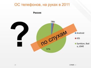 ОС телефонов, на руках в 201118?по слухам