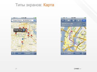 Типы экранов: Карта27